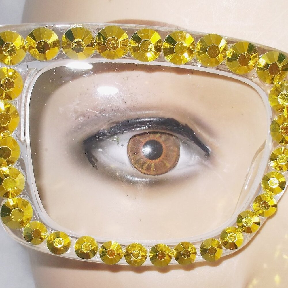 1.50 GOLD RHINESTONE READING GLASSES ONE PAIR ONLY GORGEOUS!